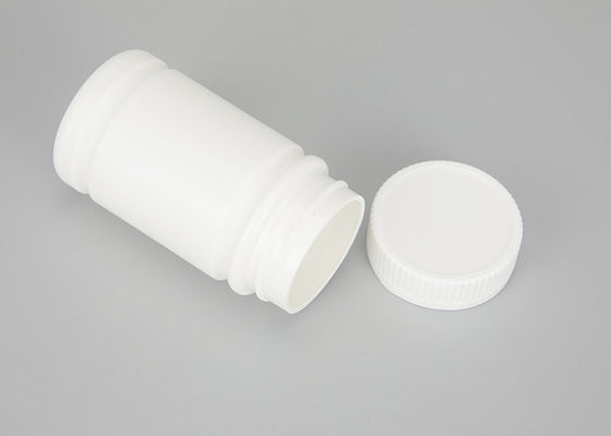 Bouteilles de pilule en plastique de couvercle à visser 60ml 120ml blanches pour le produit chimique de médecine