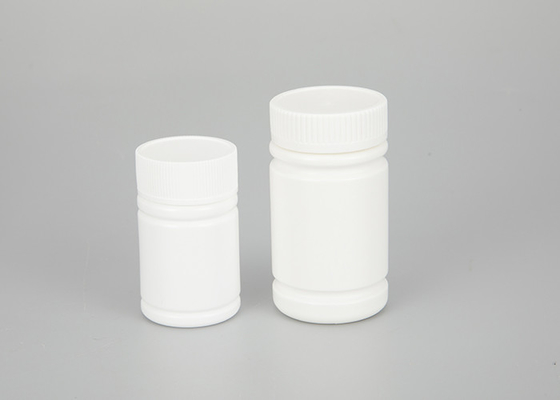 Bouteilles de pilule en plastique de couvercle à visser 60ml 120ml blanches pour le produit chimique de médecine