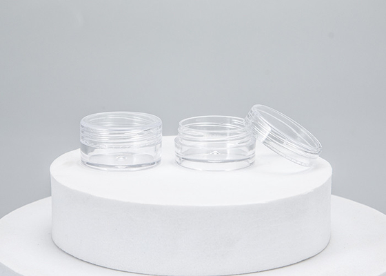 Pots crèmes cosmétiques ronds clairs avec le matériel du couvercle 10g 15g picoseconde