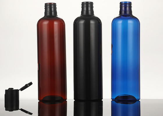 les bouteilles à bouchon vissable en plastique de la lotion 500ml voyagent bouteille de gel de douche de shampooing avec le chapeau de dessus de Filp
