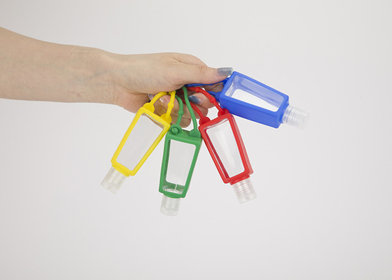 petite bouteille antibactérienne de gel d'aseptisant de main de l'ANIMAL FAMILIER 30ml avec le gel de silicone trapézoïdal