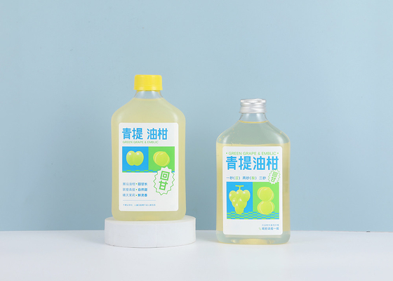 Bouteilles de thé au lait 250 ml 350 ml 300 ml 500 ml bouteilles de jus en plastique avec bouchon à vis