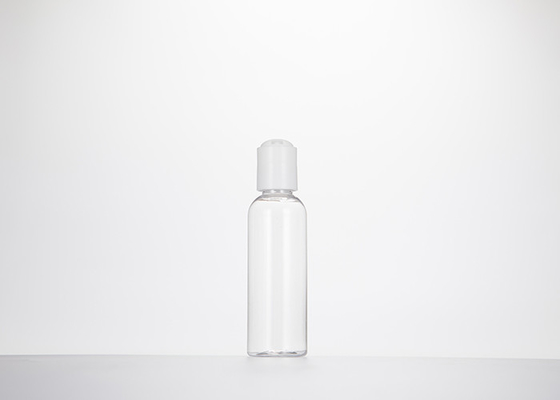 le plastique de rond de 0.5oz 1oz 2oz 3oz 4oz Cosmo met l'ANIMAL FAMILIER en bouteille clair avec le chapeau de disque de presse