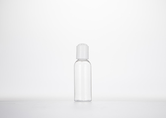 le plastique de rond de 0.5oz 1oz 2oz 3oz 4oz Cosmo met l'ANIMAL FAMILIER en bouteille clair avec le chapeau de disque de presse