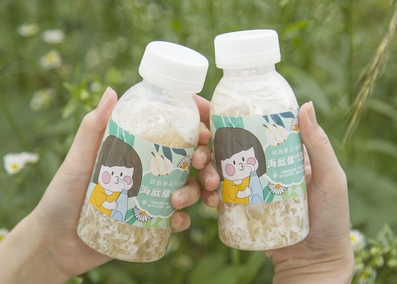 le thé de lait de soja de 400ml 14oz met la place en bouteille résistante à la chaleur Juice Bottle Juicy de plastique