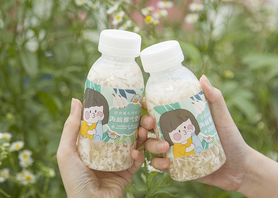 le thé de lait de soja de 400ml 14oz met la place en bouteille résistante à la chaleur Juice Bottle Juicy de plastique