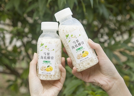 le thé de lait de soja de 400ml 14oz met la place en bouteille résistante à la chaleur Juice Bottle Juicy de plastique