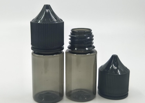 Bouteille de liquide en plastique pour animaux de compagnie de 30 ml E Cig avec couvercle anti-trouble pour enfants