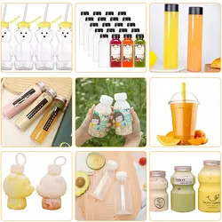 Impression personnalisée 500 ml PET bouteilles d'eau potable en plastique pour jus et boissons