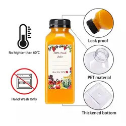 Impression personnalisée 500 ml PET bouteilles d'eau potable en plastique pour jus et boissons