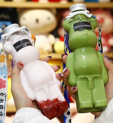 Bouteilles de thé au lait scellées en plastique durable