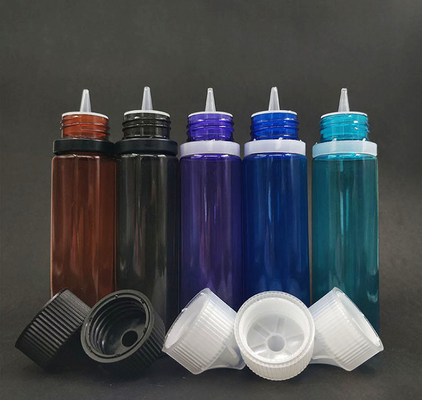 Bouteille à goutte à goutte (noir transparent) REUSABLE, bouchon étanche aux enfants, Applicateur à goutte à goutte