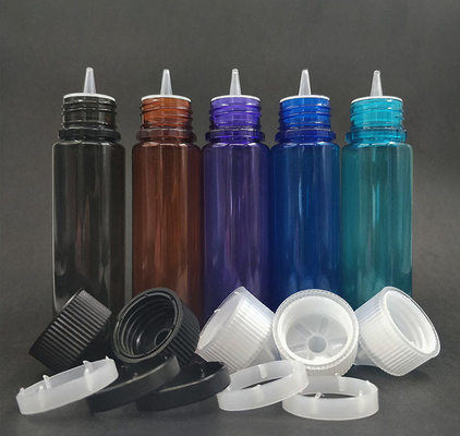 Bouteille à goutte à goutte (noir transparent) REUSABLE, bouchon étanche aux enfants, Applicateur à goutte à goutte