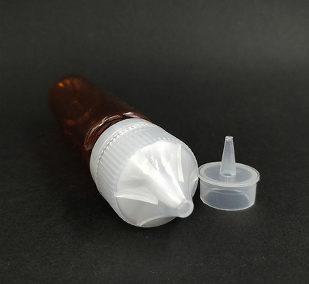 Bouteille à goutte à goutte (noir transparent) REUSABLE, bouchon étanche aux enfants, Applicateur à goutte à goutte