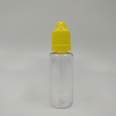 Bouteille en plastique de 20 ml avec gouttière
