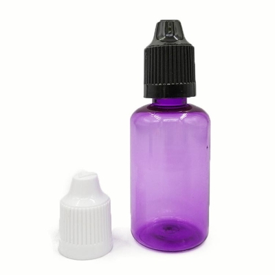 Bouteilles à goutte-à-goutte en plastique de 30 ml Bouteilles à goutte-à-goutte à liquide pour yeux compressables avec bouchon anti-fuite en plastique