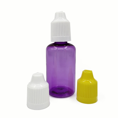 Bouteilles à goutte-à-goutte en plastique de 30 ml Bouteilles à goutte-à-goutte à liquide pour yeux compressables avec bouchon anti-fuite en plastique