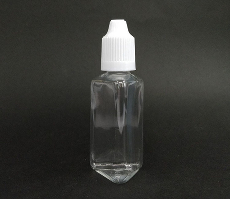 Bouteille en plastique de 30 ml en forme triangulaire PET avec pointe de gouttelette