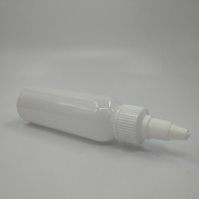 Capsules en plastique à filetage de 70 ml avec panneau d'étiquette personnalisable