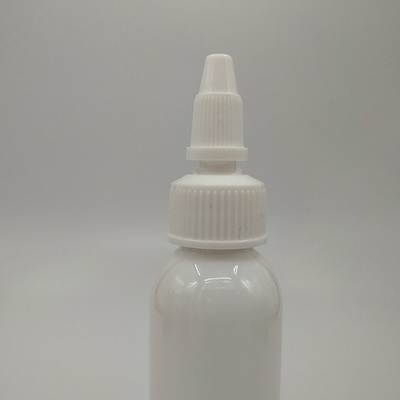 Capsules en plastique à filetage de 70 ml avec panneau d'étiquette personnalisable