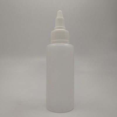 Capsules en plastique à filetage de 70 ml avec panneau d'étiquette personnalisable