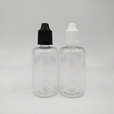 Matériau PET de 50 ml avec bouchon en PP Bouteilles gouttelettes en plastique