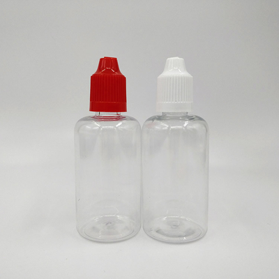 Matériau PET de 50 ml avec bouchon en PP Bouteilles gouttelettes en plastique
