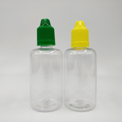 Matériau PET de 50 ml avec bouchon en PP Bouteilles gouttelettes en plastique