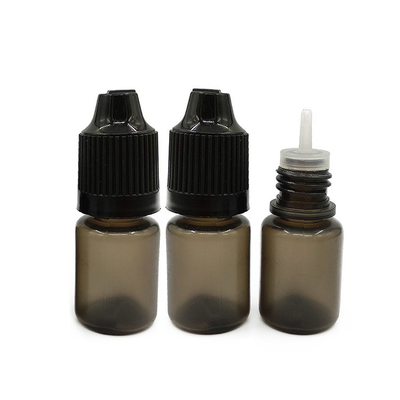 5 ml de compte-gouttes translucide pressable en PE