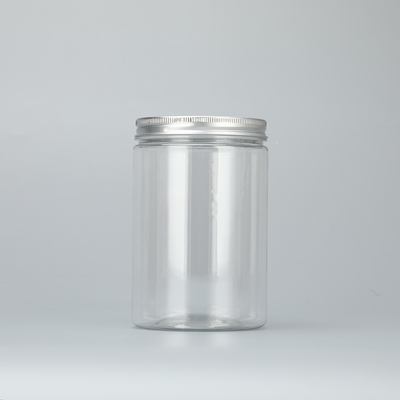 100 ml 200 ml 8 oz 300 ml 12 oz 500 ml blanc clair noir ambre large bouche récipients cosmétiques en plastique pot pour animaux de compagnie avec alumine