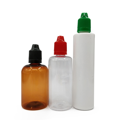 Bouteilles en plastique personnalisées de 60 ml avec un bouchon pointu