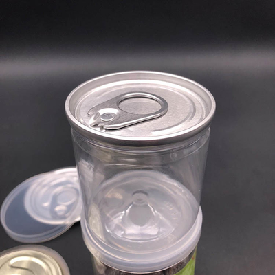 Produit alimentaire vide Bouteilles en plastique transparent Contenant de stockage PET Bouteille de maçonnerie BPA Bouteille en plastique libre avec capuchon en plastique