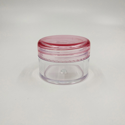2g 3g 5g échantillon cosmétique récipient vide plastique verre cosmétique transparent avec couvercle