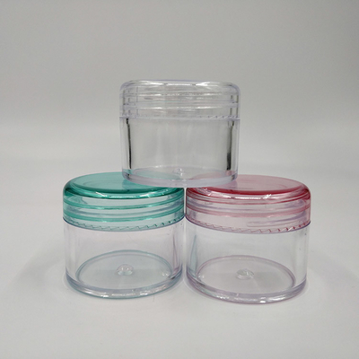 Bouteilles en plastique vides de 20 g à 50 g de haute qualité avec couvercle pour emballage cosmétique