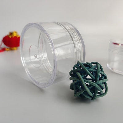 Boîtier cosmétique en plastique à surface lisse avec logo personnalisé et joint sensible à la pression
