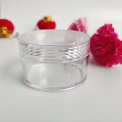 Boîtier cosmétique en plastique à surface lisse avec logo personnalisé et joint sensible à la pression