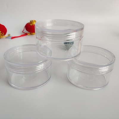Boîtier cosmétique en plastique à surface lisse avec logo personnalisé et joint sensible à la pression