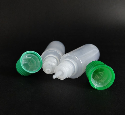 Bouteilles gouttelettes en plastique pour la distribution de liquide à surface lisse