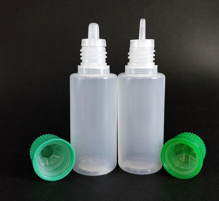 Bouteilles gouttelettes en plastique pour la distribution de liquide à surface lisse