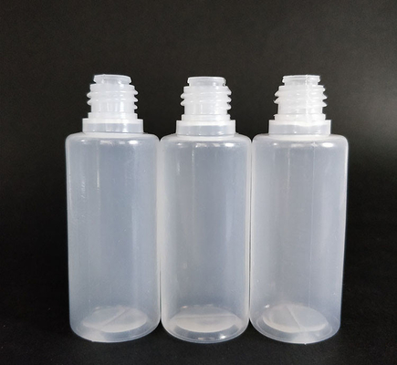 Personnaliser les bouteilles de gouttelette en plastique en noir transparent avec bouchon à vis