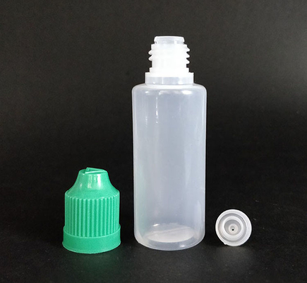 Personnaliser les bouteilles de gouttelette en plastique en noir transparent avec bouchon à vis