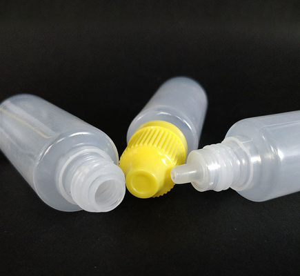 Personnaliser les bouteilles de gouttelette en plastique en noir transparent avec bouchon à vis