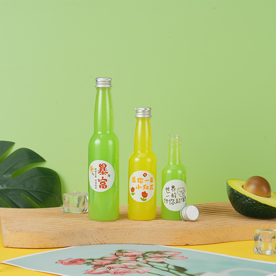 Bouteilles de jus mini Les bouteilles de jus de forme unique avec poignée transparente