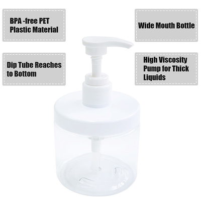 Matériau de capuchon électroplaté UV en plastique fermeture à volet bouteilles de lotion en plastique avec corps en PET