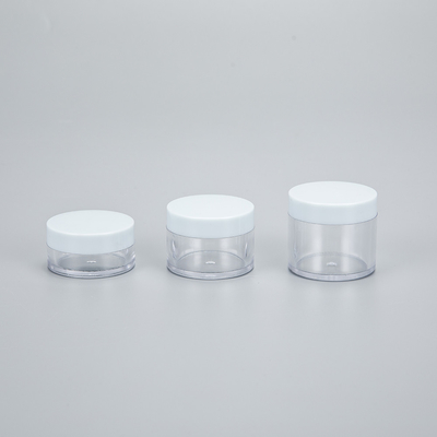Logo personnalisé Pot cosmétique en plastique avec surface lisse et impression personnalisée