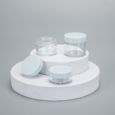 Logo personnalisé Pot cosmétique en plastique avec surface lisse et impression personnalisée