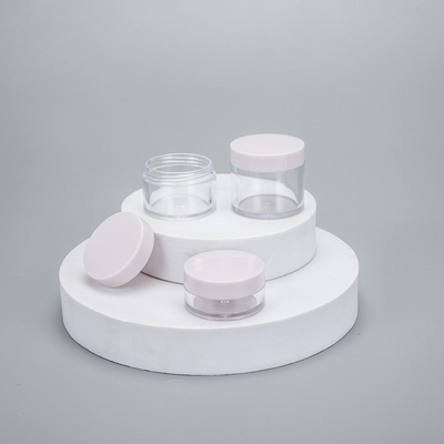 Logo personnalisé Pot cosmétique en plastique avec surface lisse et impression personnalisée
