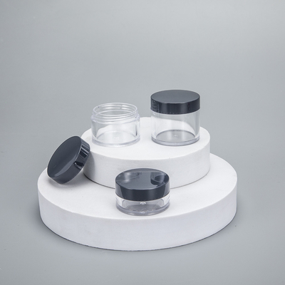 Contenant de crème pour le visage en plastique PS vide 5g 10g 15g 20g pot cosmétique avec couvercle coloré