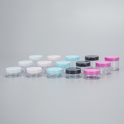 Container cosmétique en plastique imprimé sur mesure scellé avec un joint sensible à la pression