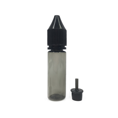 Bouteilles en plastique PET de 15 ml pour le jus d' huile essentielle avec scellant de bouchon de bouteille